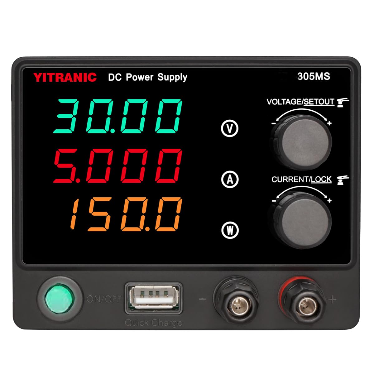 Amazon | YITRANIC 直流安定化電源 0-30V/0-5A 可変 スイッチング電源